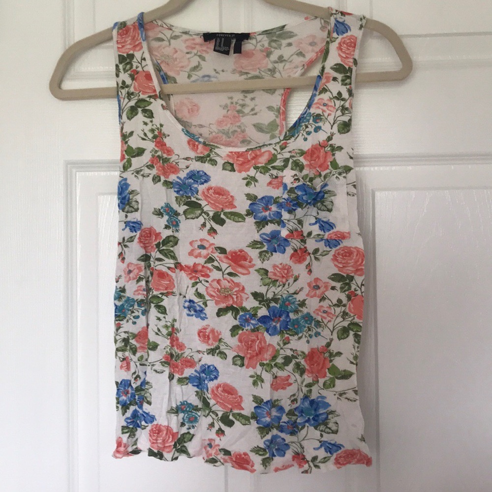 Forever 21 Floral Tank Top